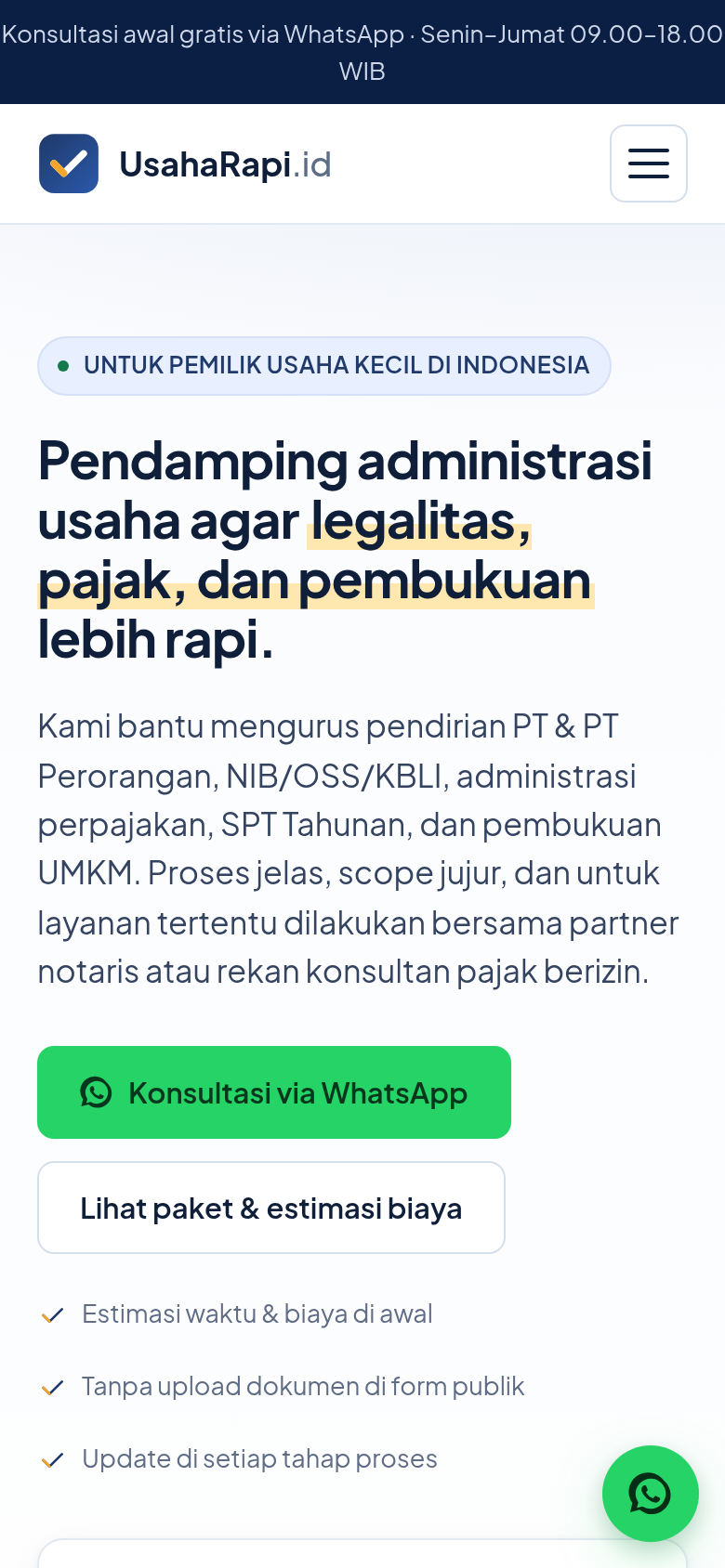Website Usaharapi